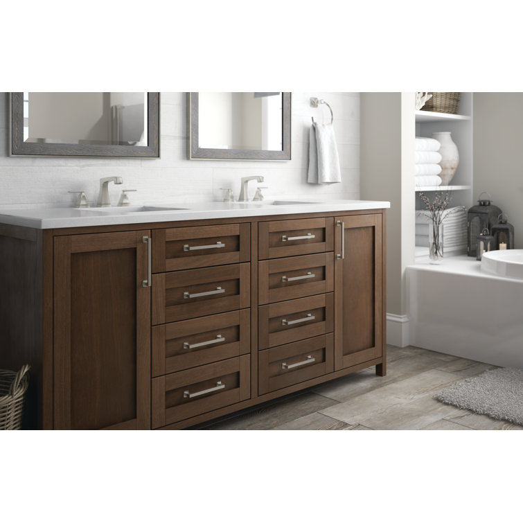 Satin Nickel 6-5/16" Contemporary Cabinet Handle Pulls