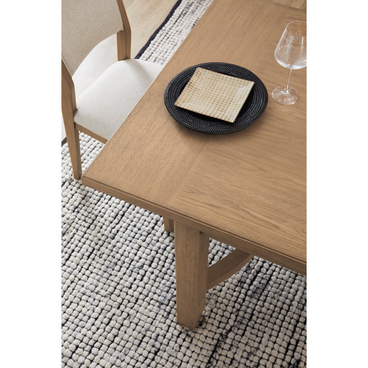 Warm Driftwood Extendable Rectangular Wood Dining Table