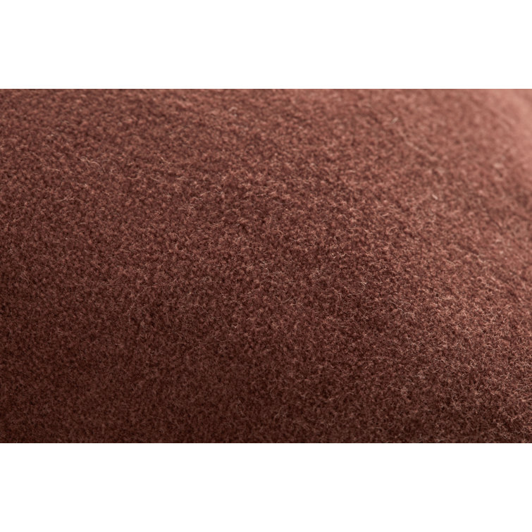 Cinnamon Cotton Velvet Rectangular Throw Pillow 21" x 13"