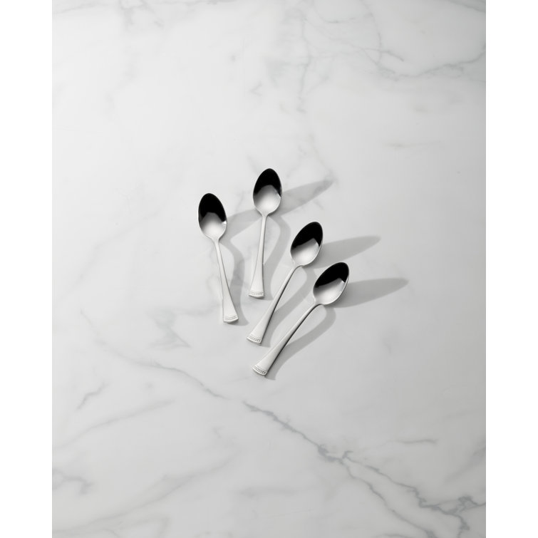 Portola Silver Stainless Steel Teaspoons Set of 4