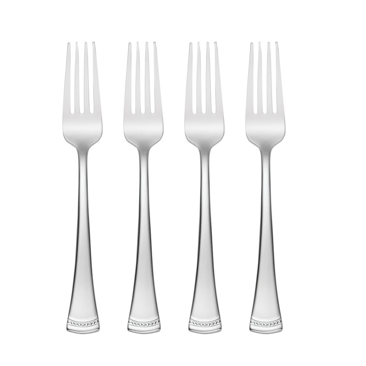 Portola Polished Stainless Steel Salad Forks Set of 4