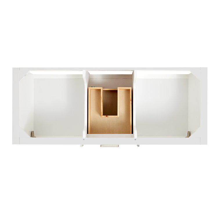 Bayhill 55'' White Solid Wood Freestanding Vanity