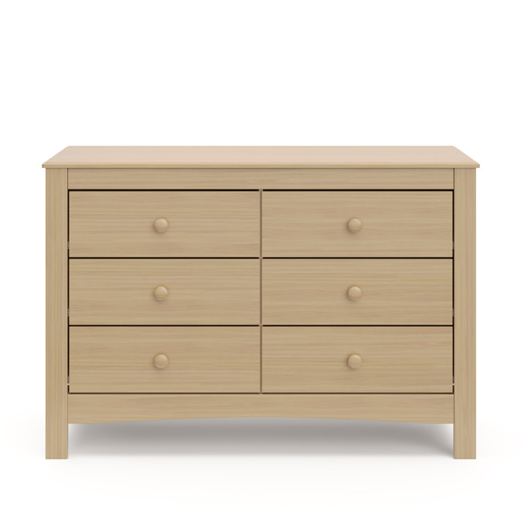Driftwood 6-Drawer Double Dresser for Nursery