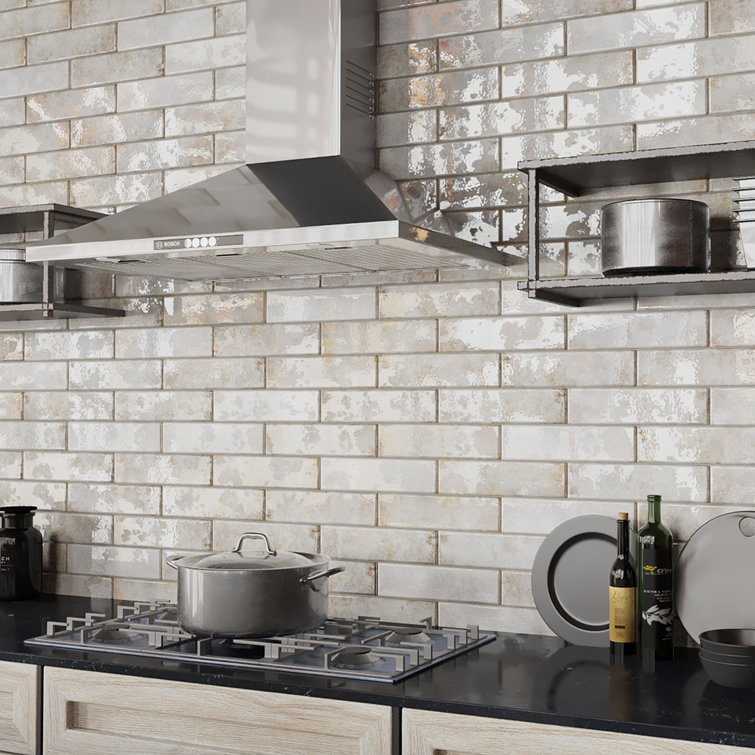 Biarritz Blue 3" x 12" Ceramic Subway Wall Tile
