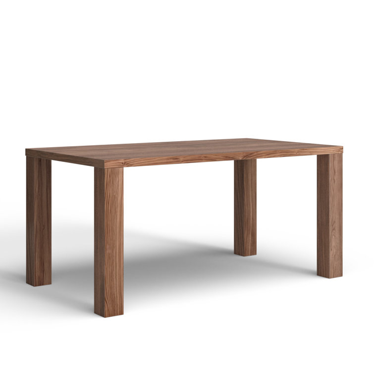 Walnut Rectangular Six-Seater MDF Dining Table