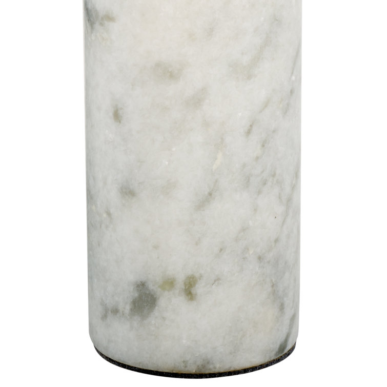 White Marble Round Three-Leg Accent Table