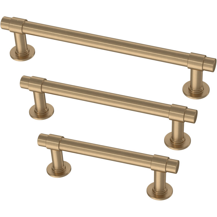 Champagne Bronze 3'' Center to Center Bar Cabinet Pull Set