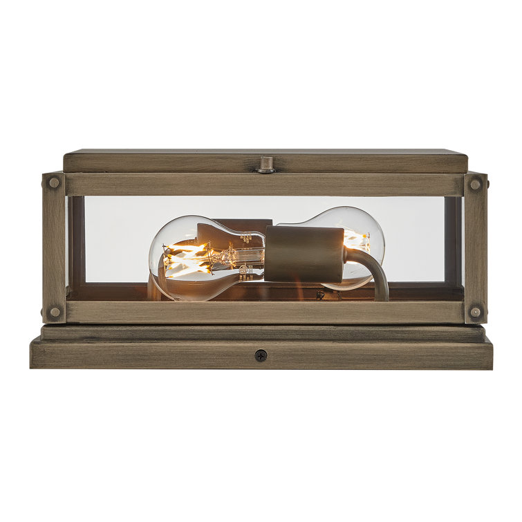Max Burnished Bronze Outdoor Pier Mount Light