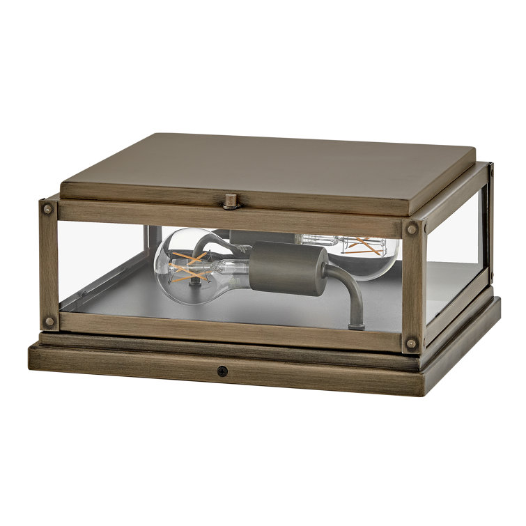 Max Burnished Bronze Outdoor Pier Mount Light
