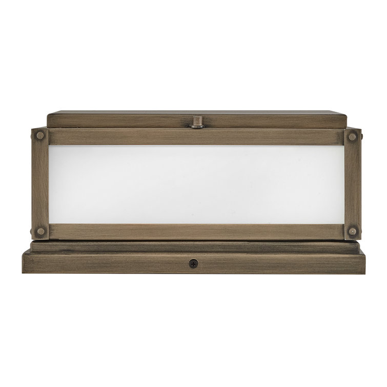 Max Black Aluminum 2-Light Outdoor Pier Mount Light