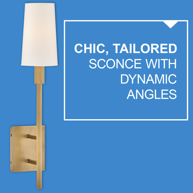 Heritage Brass Cylinder Wall Sconce with Natural Paper Shade