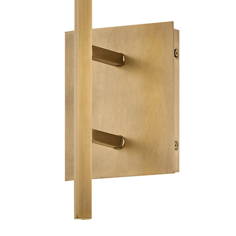 Heritage Brass Cylinder Wall Sconce with Natural Paper Shade
