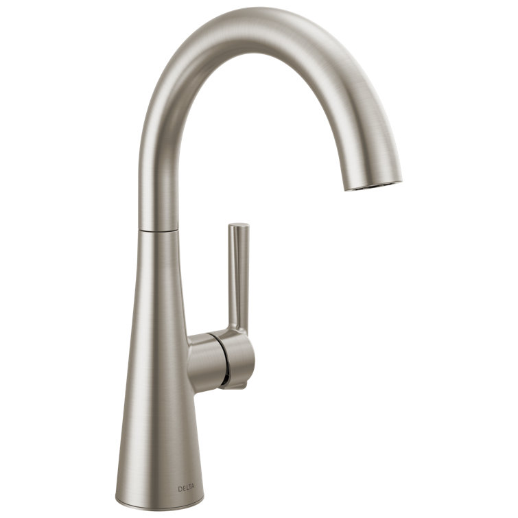 SpotShield Stainless Steel Single Handle Bar Prep Faucet