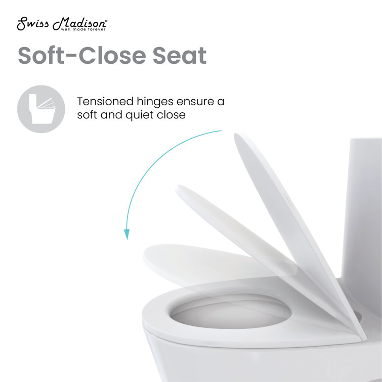 Sublime II White Ceramic Round One-Piece Toilet