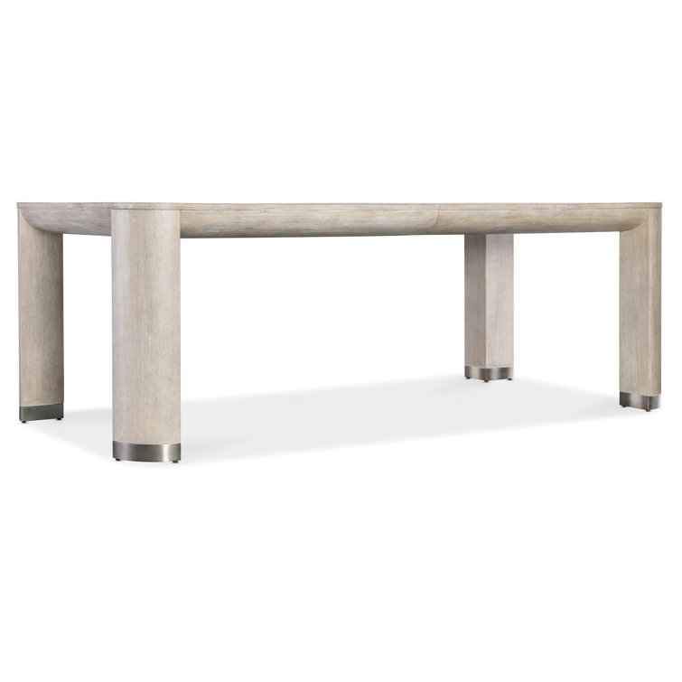 Diamond Finish Extendable Rectangular Oak Dining Table