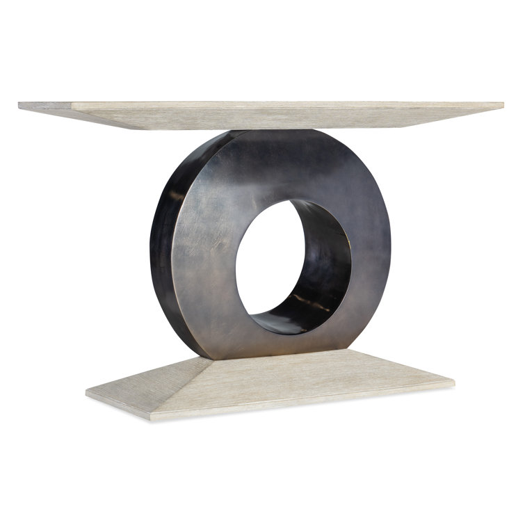 Modern Diamond 56'' Brown and Gray Wood Console Table