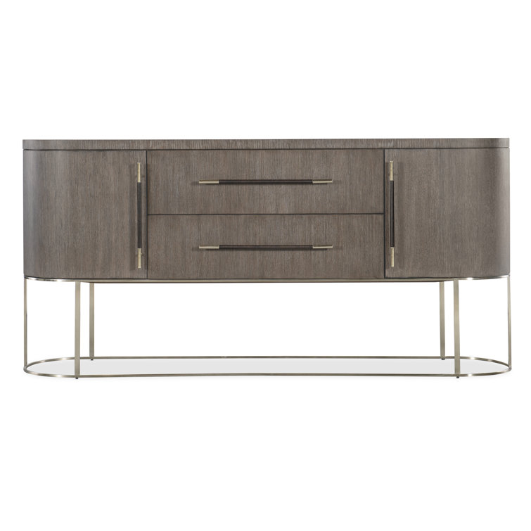 Modern Mink Brown Oak Veneer 76'' Server