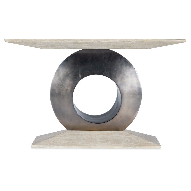 Modern Diamond 56'' Brown and Gray Wood Console Table