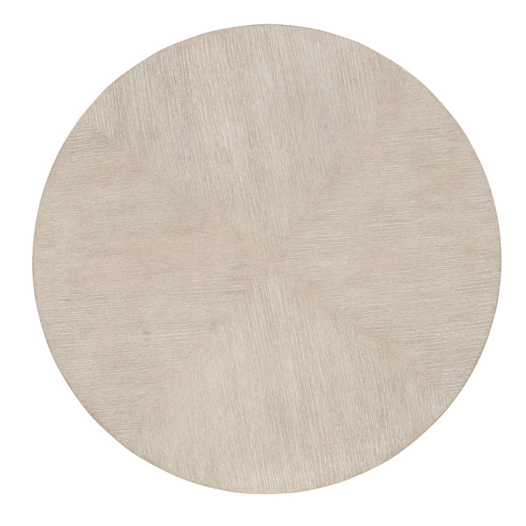 Modern Diamond Brown Round Wood and Metal End Table