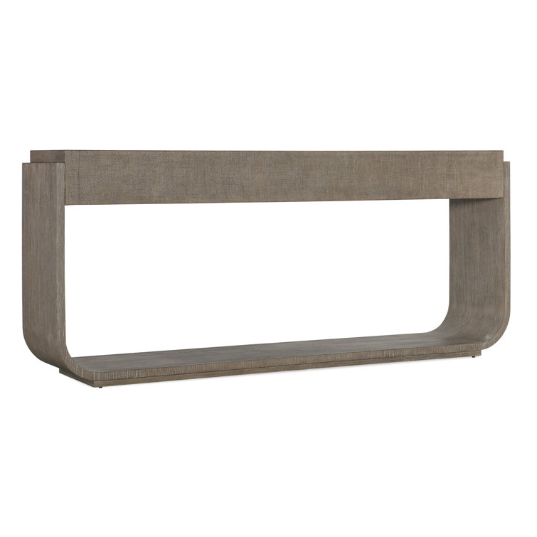 Dark Mink 78'' Oak Veneer Console Table with Storage