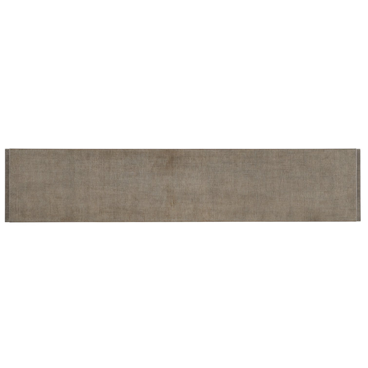 Dark Mink 78'' Oak Veneer Console Table with Storage