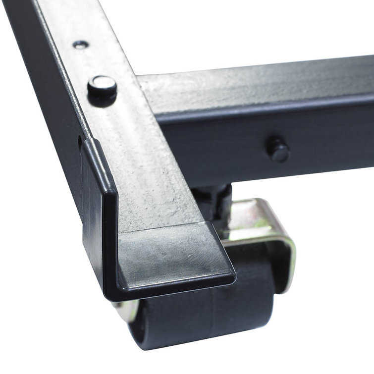 King Size Low-Profile Metal Box-Spring Frame with Large Rollers