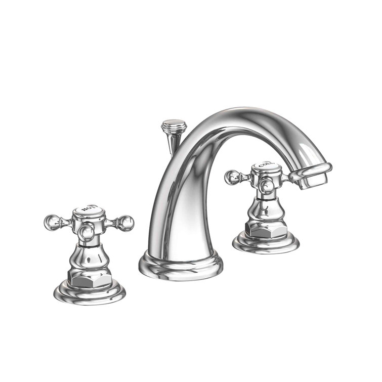 Alveston Classic British Widespread Bathroom Faucet in Polished Chrome