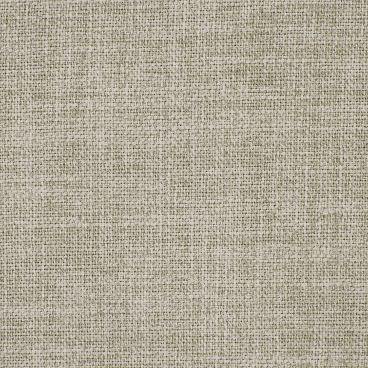 Beige Skirted Swivel Armchair with Lumbar Pillow