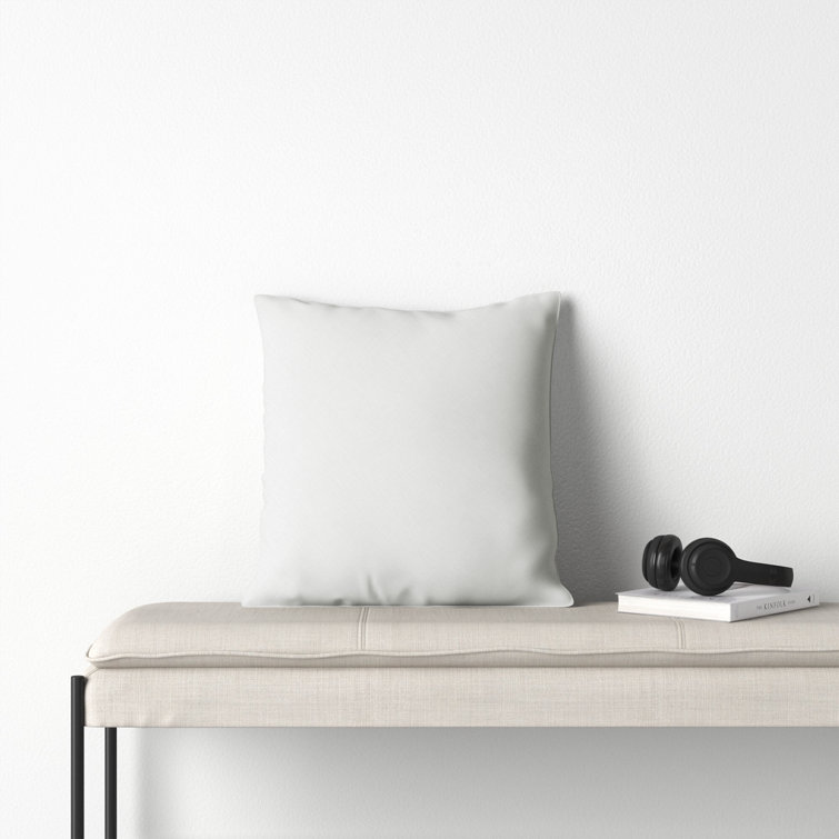 White 20" x 20" Down Feather Pillow Insert