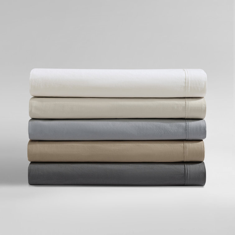 Light Beige Queen Cotton Percale Sheet Set