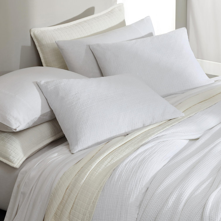 White Queen Cotton Duvet Cover Set with Shams