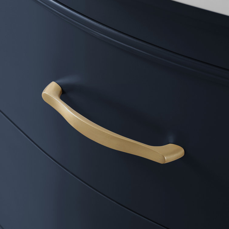 Midnight Blue 36'' Single Vanity with Carrara Marble Top