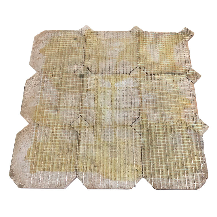 Green and White Zellige Mosaic Wall Tile Sheet