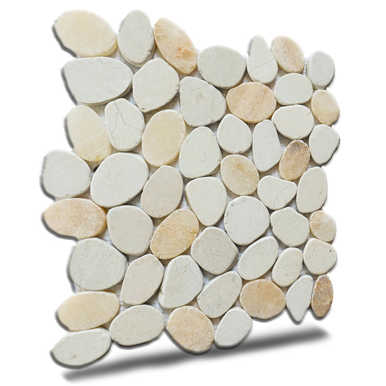 Oyster Natural Stone Pebble Mosaic Tile for Bathroom and Outdoor Deck