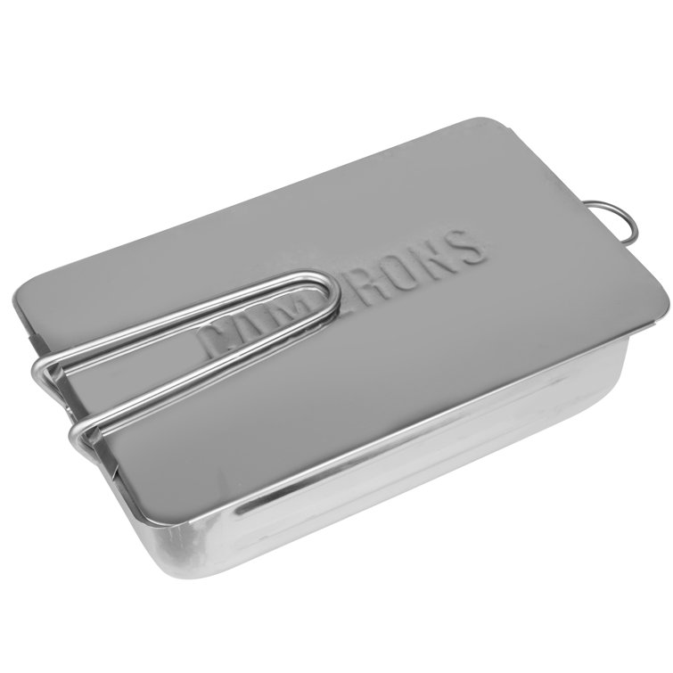Compact Stainless Steel Stovetop Smoker with Wood Chips and Recipes