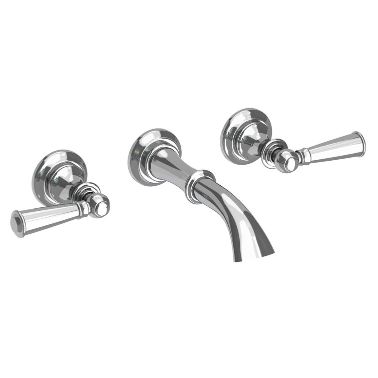 Sutton Manor Traditional Polished Chrome Lever Handle Bathroom Faucet