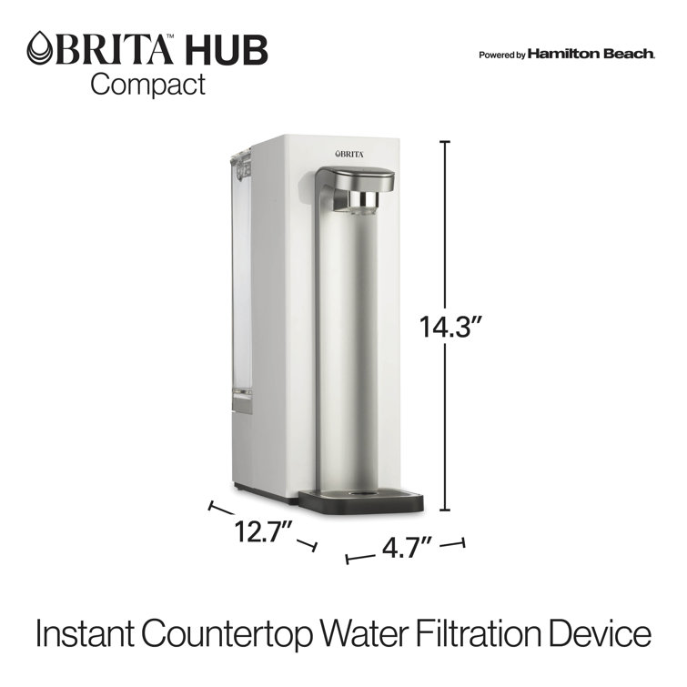 Brita Hub Compact White Countertop Water Filtration System
