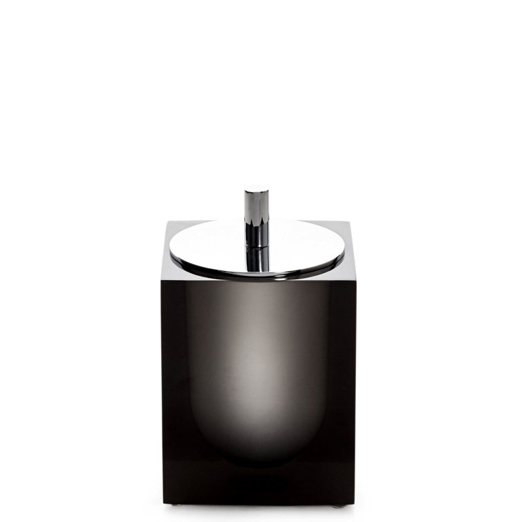 Smoke Acrylic Freestanding Bathroom Canister
