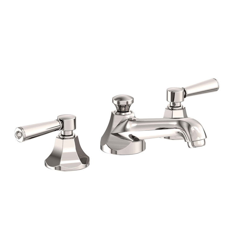 Metropole Double Handle Polished Nickel Widespread Bathroom Faucet