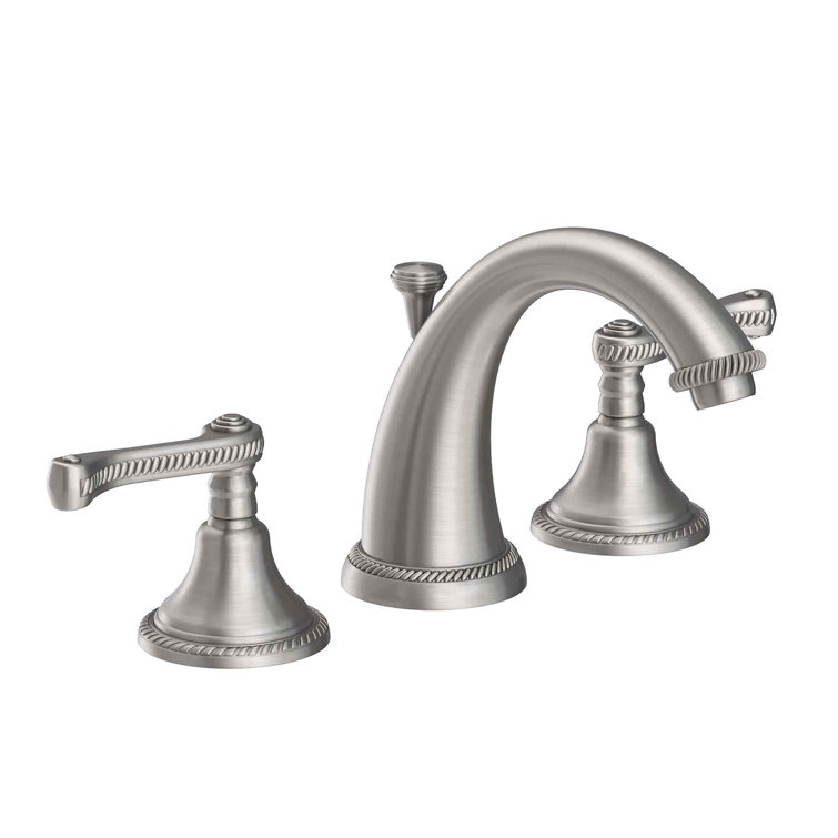 Amisa Stainless Steel Widespread Bathroom Faucet with Drain Assembly
