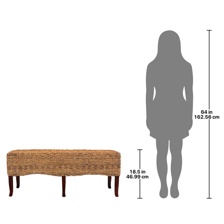 Balinese Mahogany & Water Hyacinth 48.5" Bench/Table