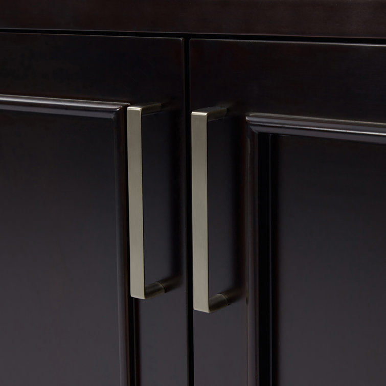 Espresso Double Bathroom Vanity with Carrara Marble Top and Mirror