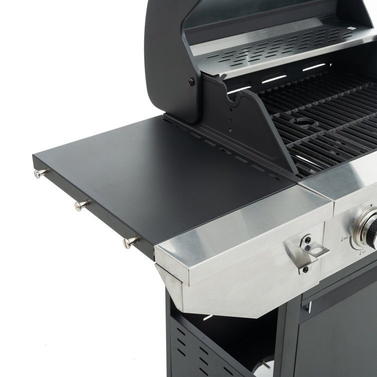 Stainless Steel 3-Burner Propane Grill with Side Burner