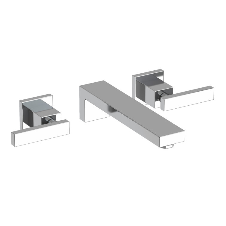 Skylar Chrome Geometric Wall Mounted Bathroom Faucet