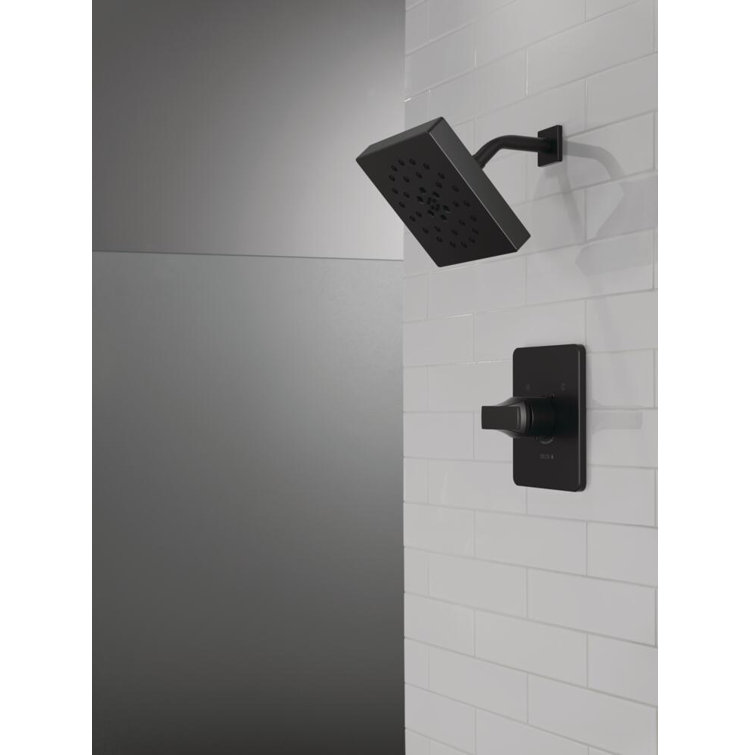Matte Black Square Multi-Head Wall Mounted Shower Set