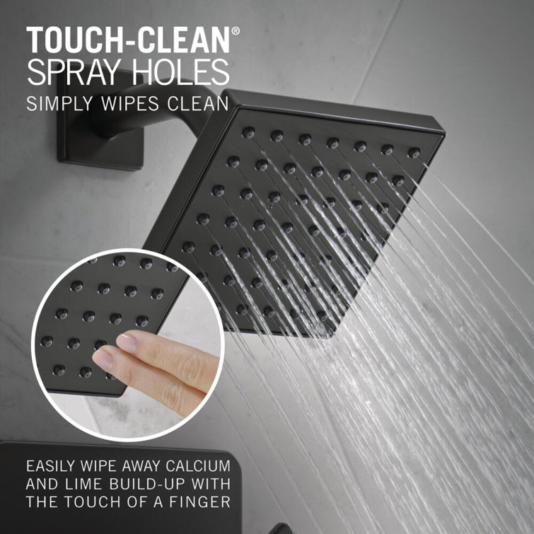 Matte Black Square Multi-Head Wall Mounted Shower Set
