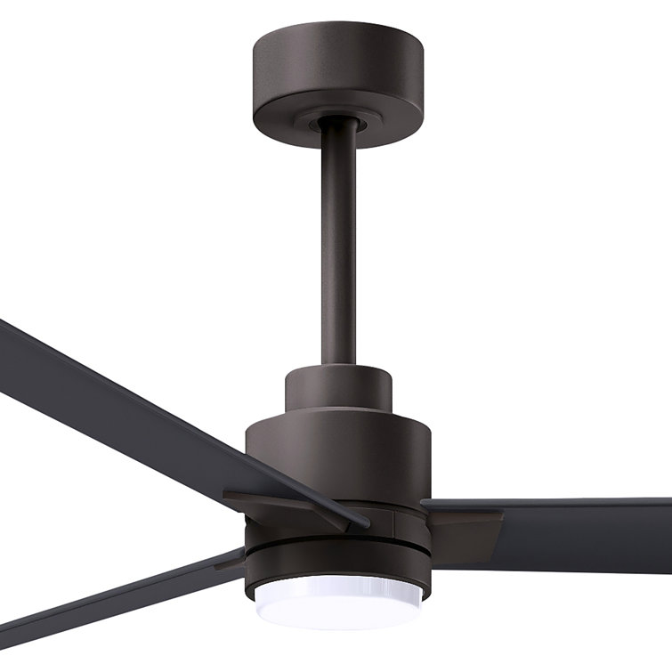 Alessandra 72'' Textured Bronze LED Ceiling Fan with Remote