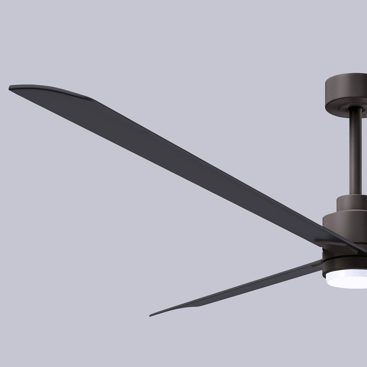 Alessandra 72'' Textured Bronze LED Ceiling Fan with Remote