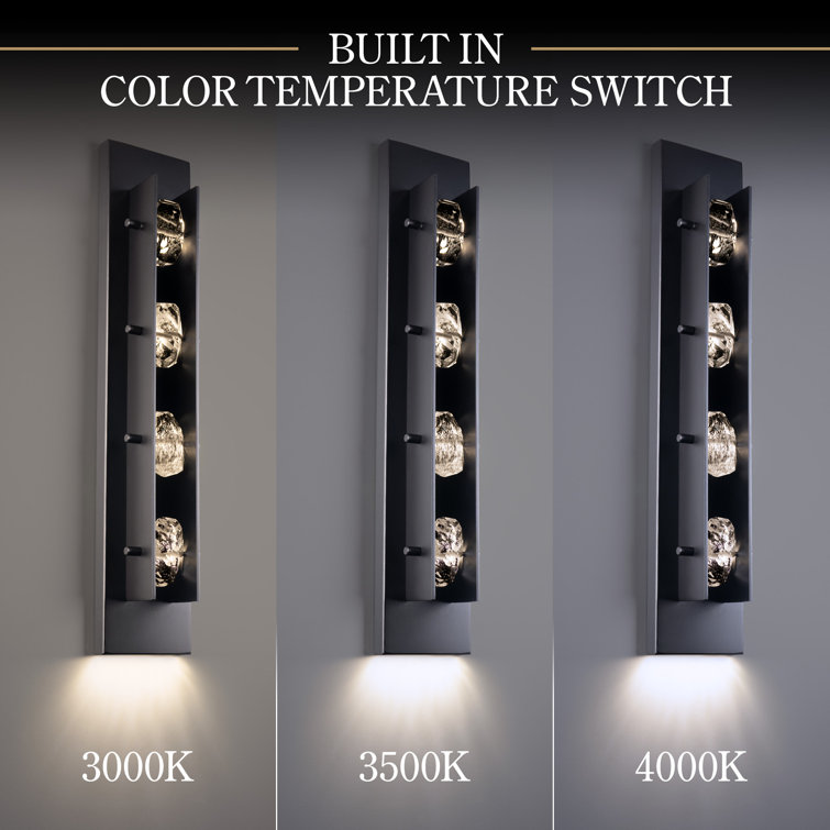 Strata Black Stainless Steel LED Wall Light