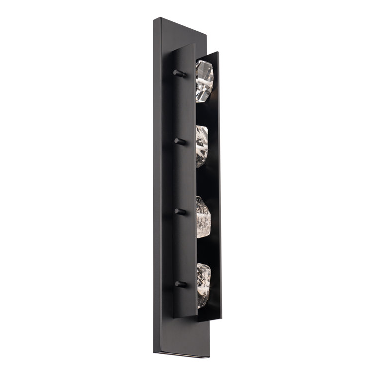 Strata Black Stainless Steel LED Wall Light